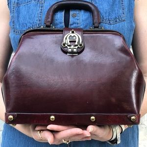 Vintage Etienne Aigner Luxe Leather Apothecary Bag